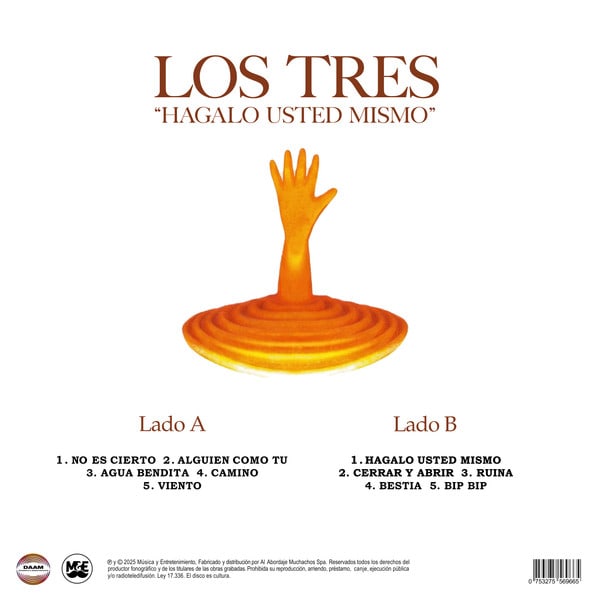 VINILO LOS TRES/ HAGALO USTED MISMO (WHITE VINYL) 1LP2