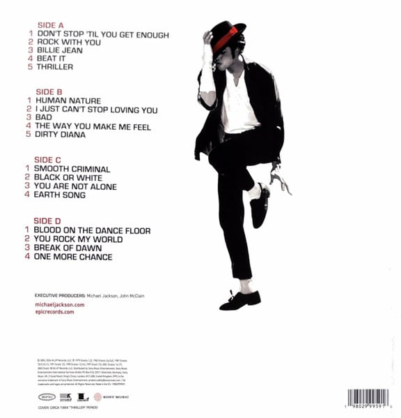 VINILO MICHAEL JACKSON/ NUMBER ONES 2LP2