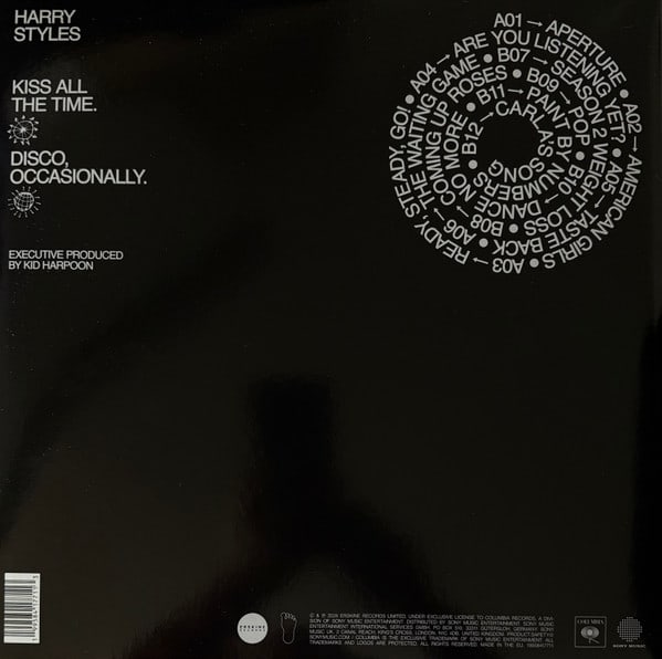 VINILO HARRY STYLES/ KISS ALL THE TIME 1LP2