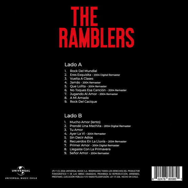VINILO THE RAMBLERS/ GRANDES EXITOS 1LP2