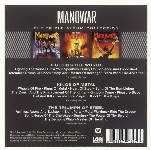 CD MANOWAR/ THE TRIPLE ALBUM COLLECTION 3CD2