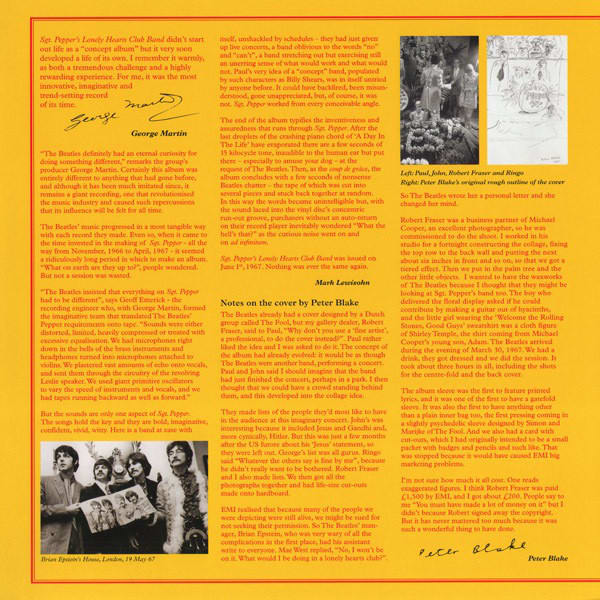 VINILO THE BEATLES/ SGT PEPPER'S LONELY HEARTS CLUB BAND REMASTERED STEREO 1LP5