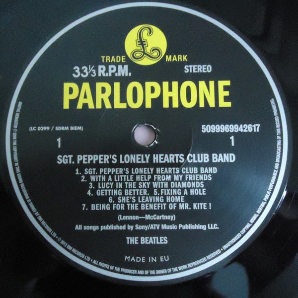 VINILO THE BEATLES/ SGT PEPPER'S LONELY HEARTS CLUB BAND REMASTERED STEREO 1LP8
