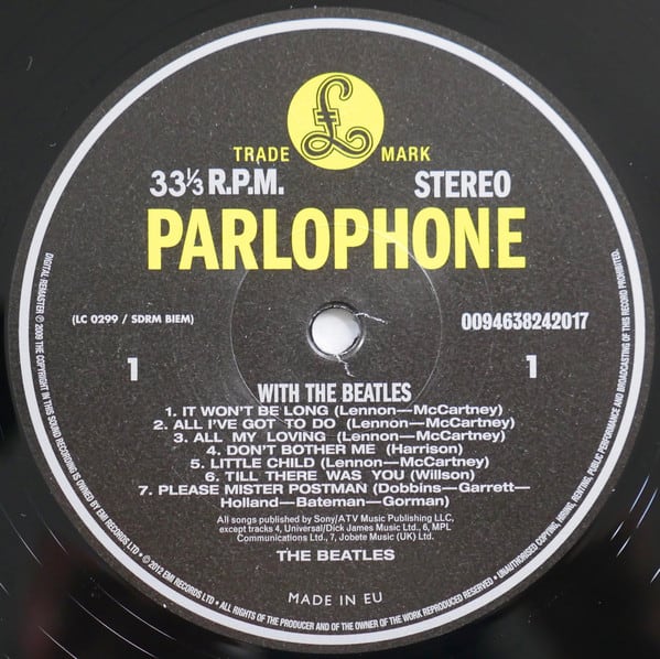 VINILO THE BEATLES/ WITH THE BEATLES REMASTERED STEREO 1LP3