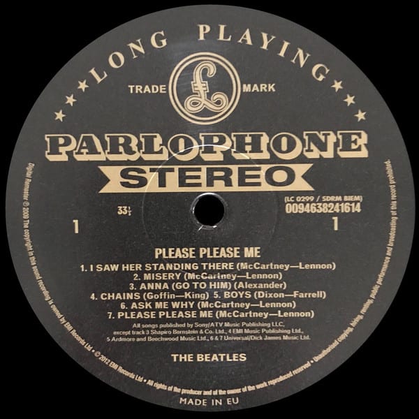 VINILO THE BEATLES/ PLEASE PLEASE ME 1LP4