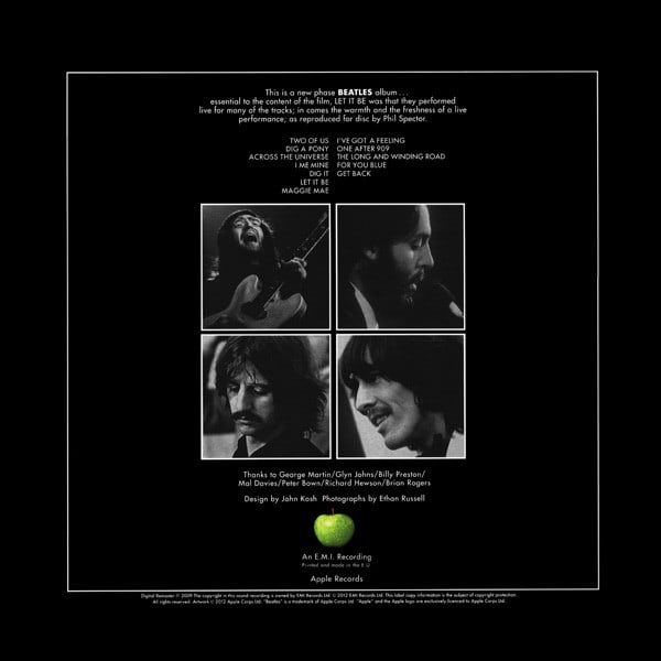VINILO THE BEATLES/ LET IT BE REMASTERED STEREO 1LP3