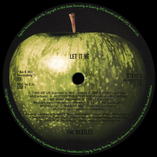 VINILO THE BEATLES/ LET IT BE REMASTERED STEREO 1LP4