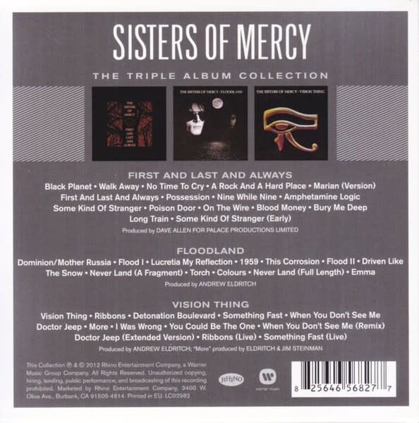 CD SISTERS OF MERCY/ THE TRIPLE ALBUM COLLECTION 3CD2