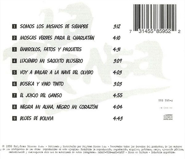 CD LA RENGA/ ESQUIVANDO CHARCOS 1CD2