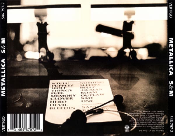 CD METALLICA/ S&M (EUROPE) 2CD2