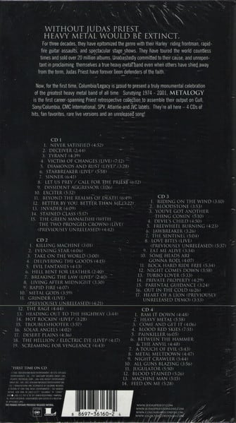 CD JUDAS PRIEST/ METALOGY 4CD3