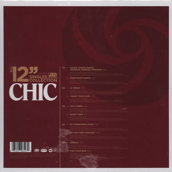VINILO CHIC/ THE 12 SINGLES COLLLECTION 5LP2