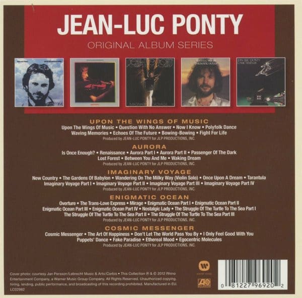 CD JEAN-LUC PONTY/ ORIGINAL ALBUM SERIES 5CD2