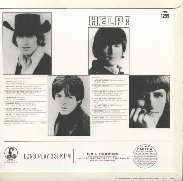 VINILO THE BEATLES/ HELP! MONO 1LP2