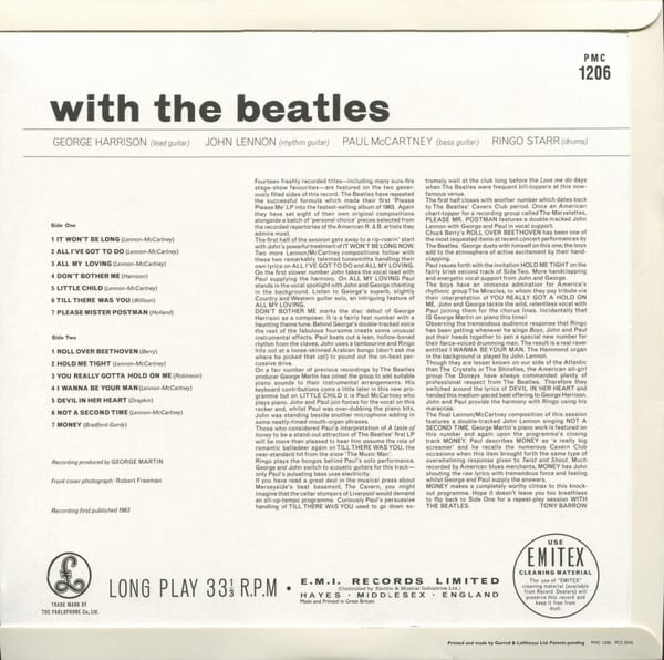 VINILO THE BEATLES/ WITH THE BEATLES MONO 1LP2