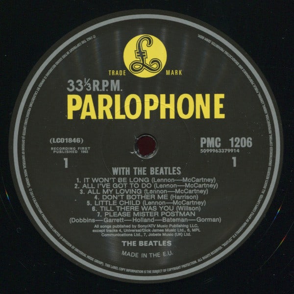 VINILO THE BEATLES/ WITH THE BEATLES MONO 1LP3