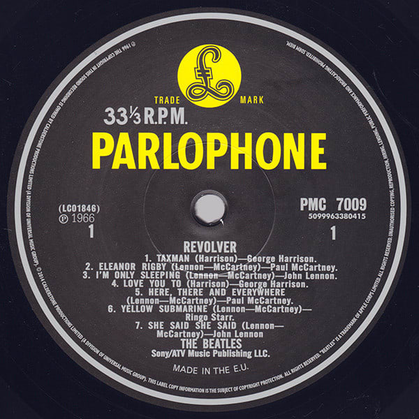 VINILO THE BEATLES/ REVOLVER MONO 1LP3