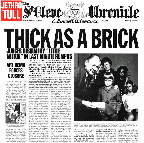 VINILO JETHRO TULL/ THICK AS A BRICK 1LP1