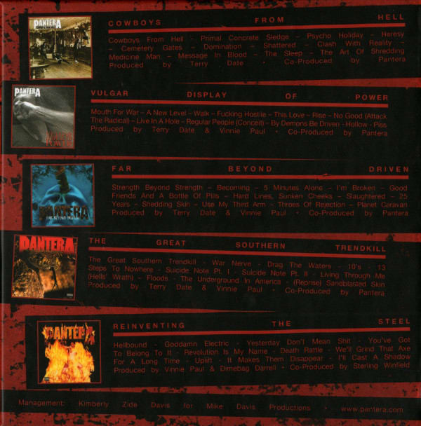 CD PANTERA/ THE COMPLETE STUDIO ALBUMS 1990-2000 5CD2
