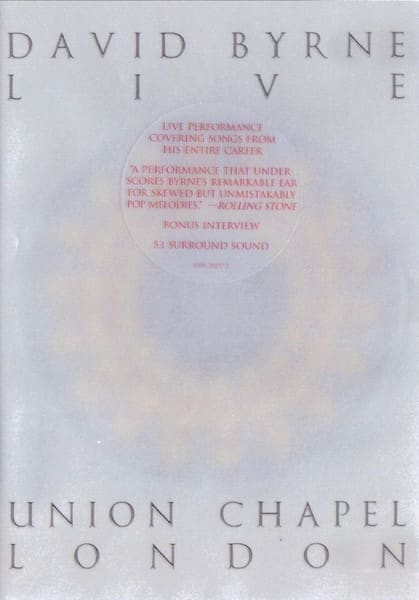 DVD DAVID BYRNE/ LIVE AT UNION CHAPEL 1DVD1