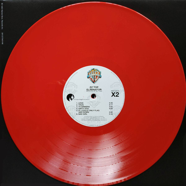 VINILO ZZ TOP / ELIMINATOR EDITION RED VINYL 1LP3