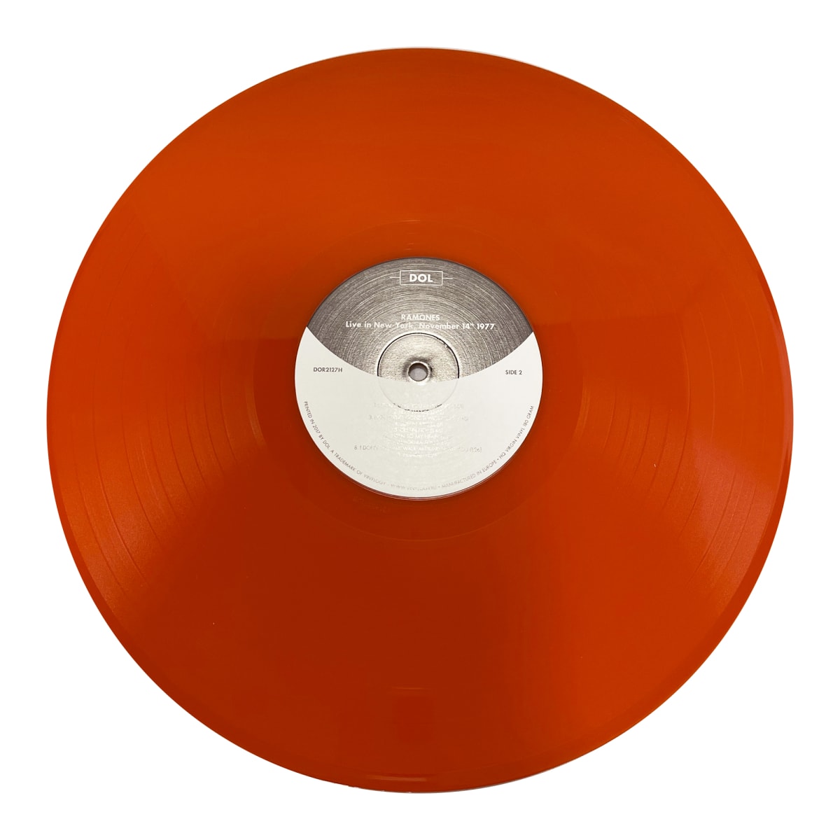 VINILO RAMONES / LIVE IN NEW YORK NOVEMBER 14th 1977 (ORANGE VINYL) 1LP2