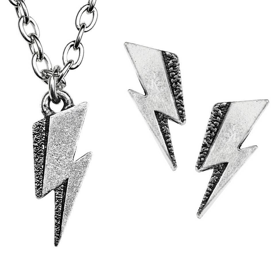 COLLAR DE CADENA DAVID BOWIE - DAVID BOWIE FLASH PENDANT1