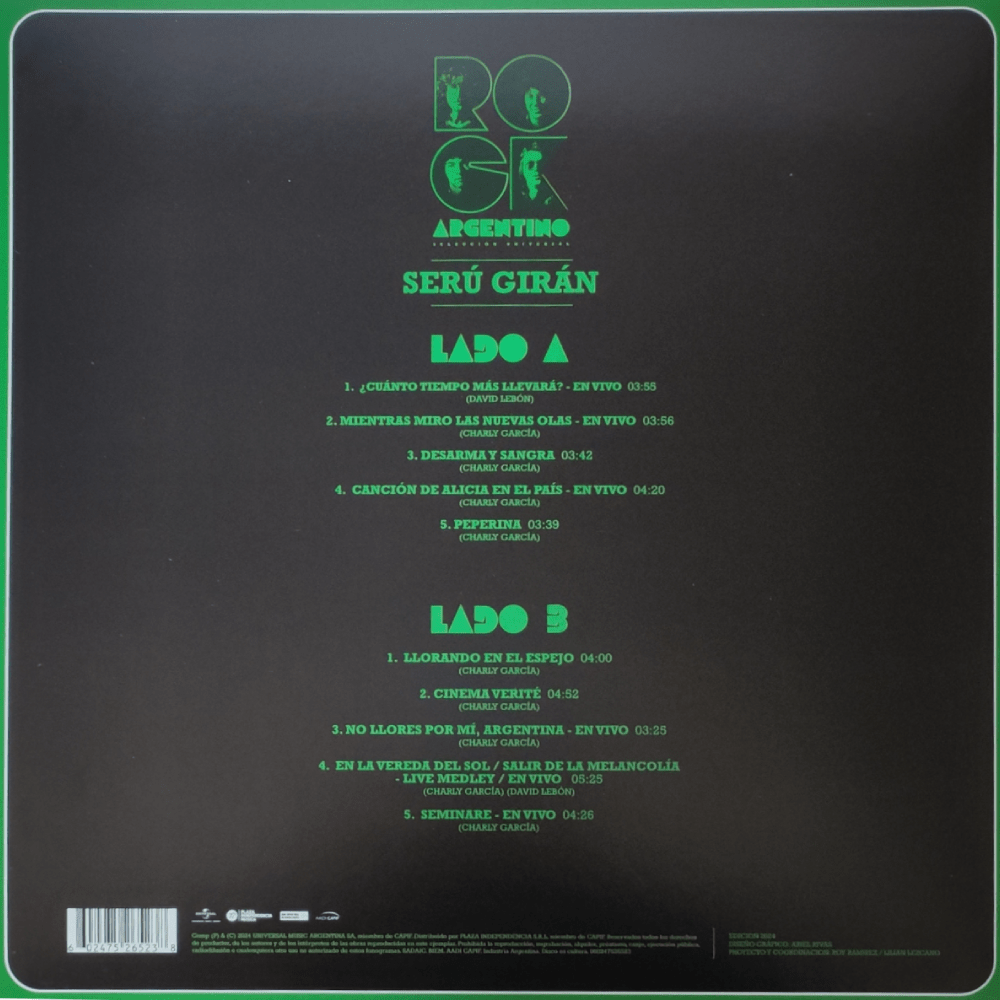 VINILO SERU GIRAN/ SERIE ORO ROCK NACIONAL (COLORED VINYL) 1LP3