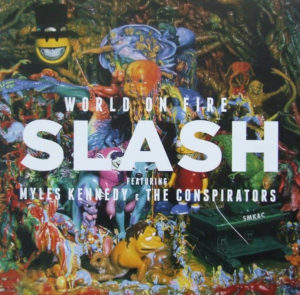 VINILO SLASH / WORLD ON FIRE 2LP1