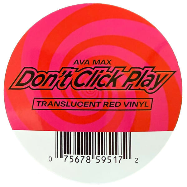 VINILO AVA MAX/ DON´T CLICK PLAY (TRANSLUCENT RED VINYL) 1LP5