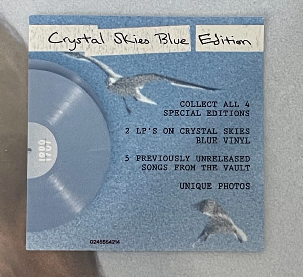 VINILO TAYLOR SWIFT/ 1989 TAYLOR VERSION CRISTAL BLUE 2LP2