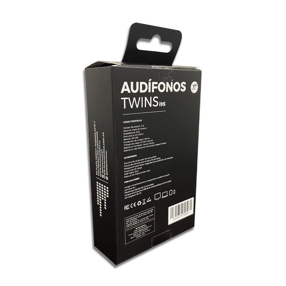 AUDIFONO PI / TWINS BT I9S3