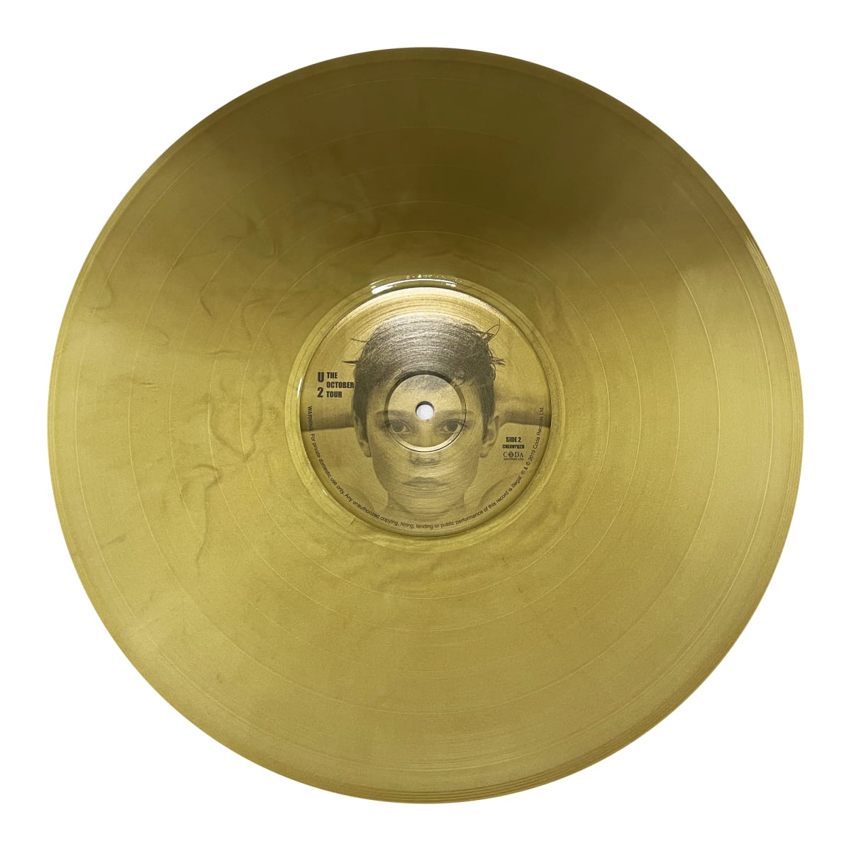 VINILO U2 / OCTOBER TOUR THE RITZ NY 1982 GOLD VINYL 1LP2