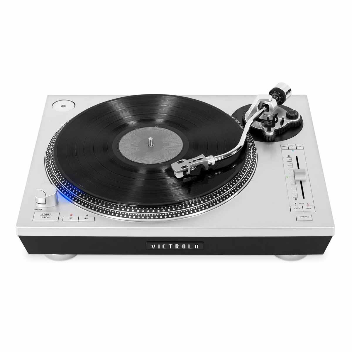 TORNAMESA VICTROLA/ VPRO2000SLV PRO BT USB TURNTABLE SILVER2