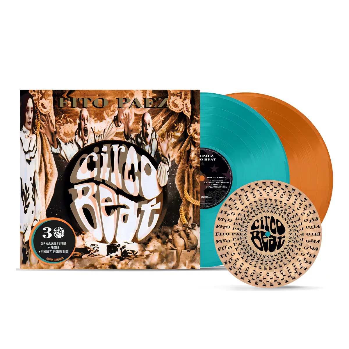 VINILO FITO PAEZ/ CIRCO BEAT (30 ANIVERSARIO) 3LP2