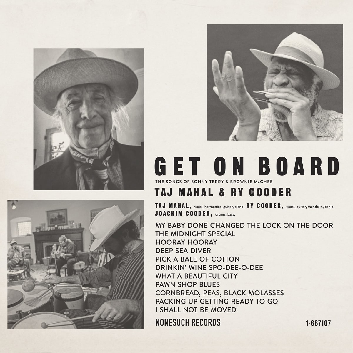 VINILO TAJ MAHAL & RY COODER/ GET ON BOARD 1LP1