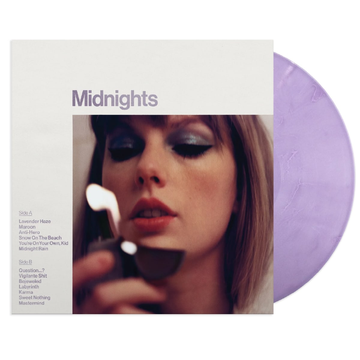 VINILO TAYLOR SWIFT/ MIDNIGHTS (LAVENDER MARBLED) 1LP2