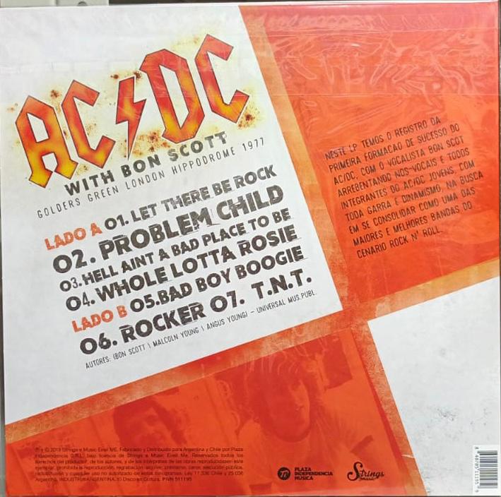 VINILO AC/DC/ GOLDERS GREEN LONDON 1LP1