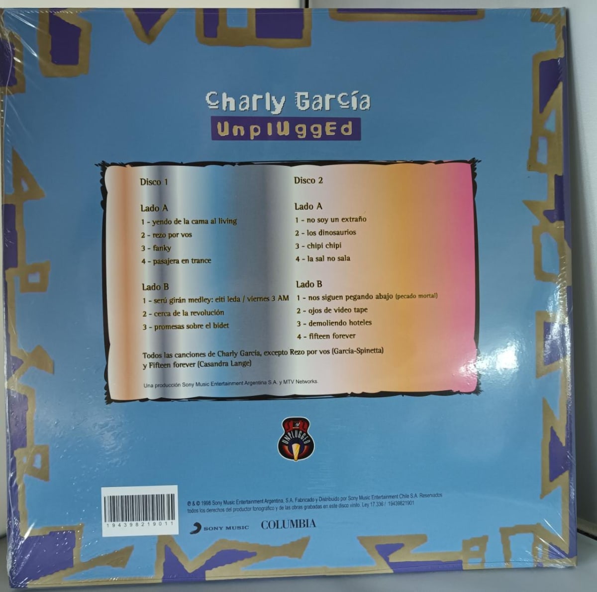 VINILO CHARLY GARCÍA/ UNPLUGGED 2LP1