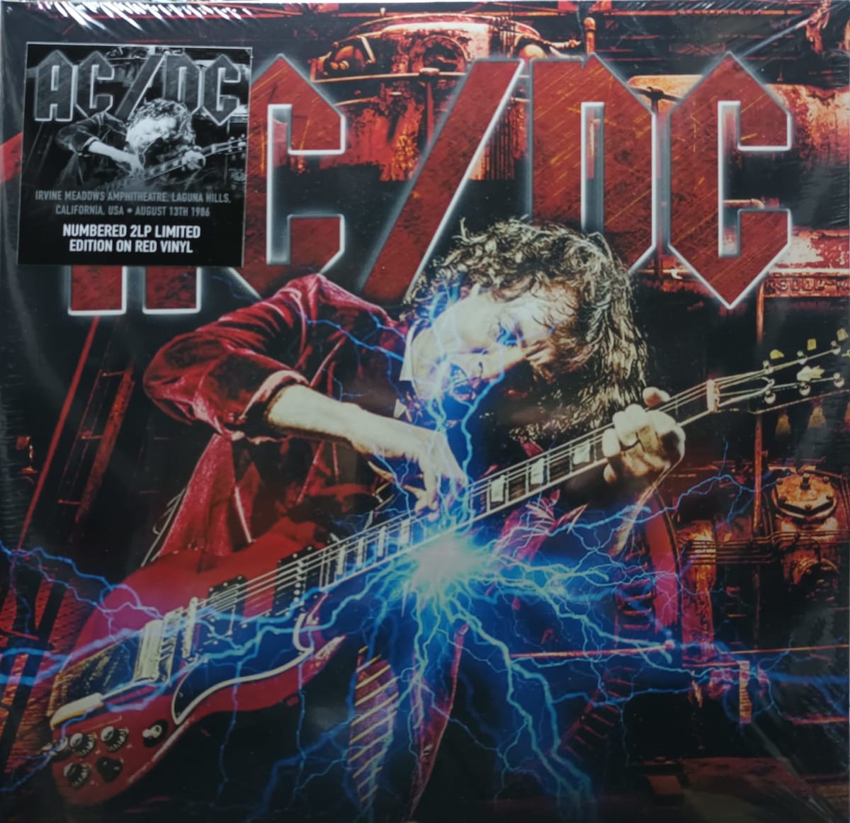 VINILO AC/DC/ IRVINE MEADOWS AMPHITHEATRE. LAGUNA HILLS. CALIFORNIA August 13Th 1986 (Red Vinyl) 2L2