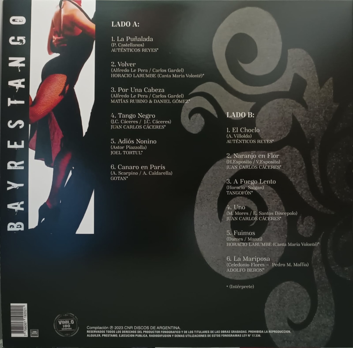 VINILO VARIOS ARTISTAS/ BAYRES TANGO 1LP2