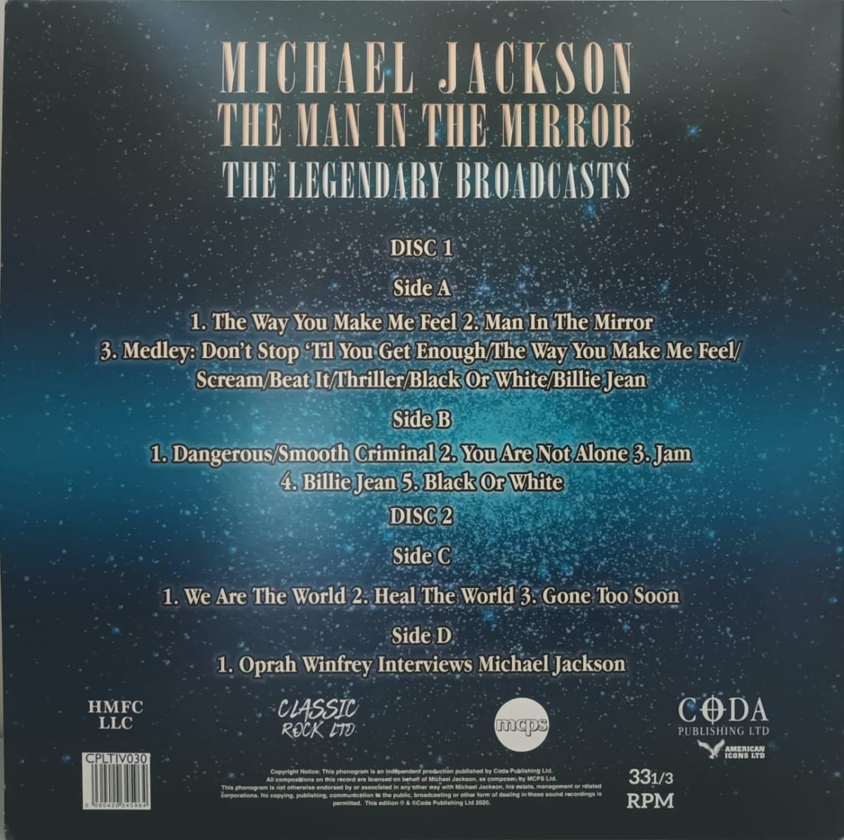 VINILO MICHAEL JACKSON/ THE MAN IN THE MIRRROR  GLOW IN THE DARK VINIL EDICION LIMITADA 2LP1