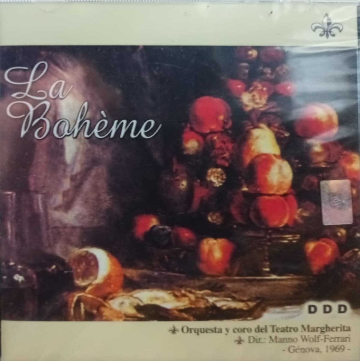 CD GIACOMO PUCCINI/ LA BOHEME ORQUESTA Y CORO DEL TEATRO MARGHERITA 1CD1