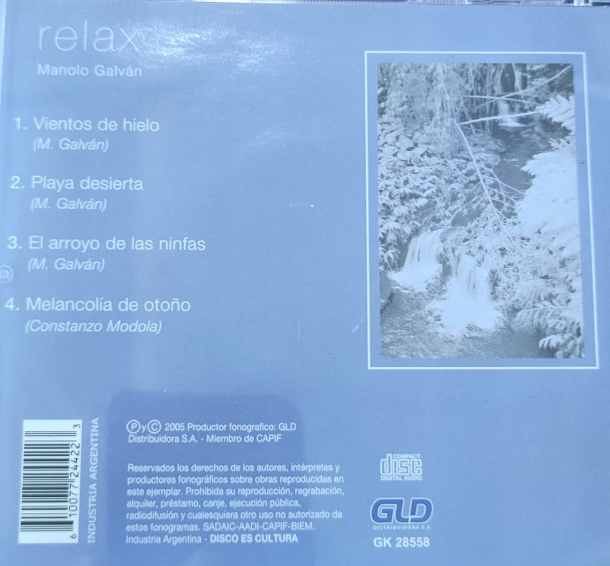 CD MANOLO GALVAN/ RELAX 1CD2