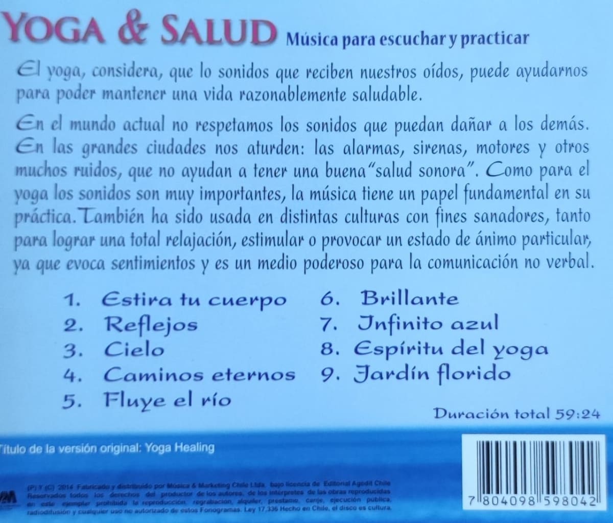 CD YOGA Y SALUD/ YOGA Y SALUD 1CD1
