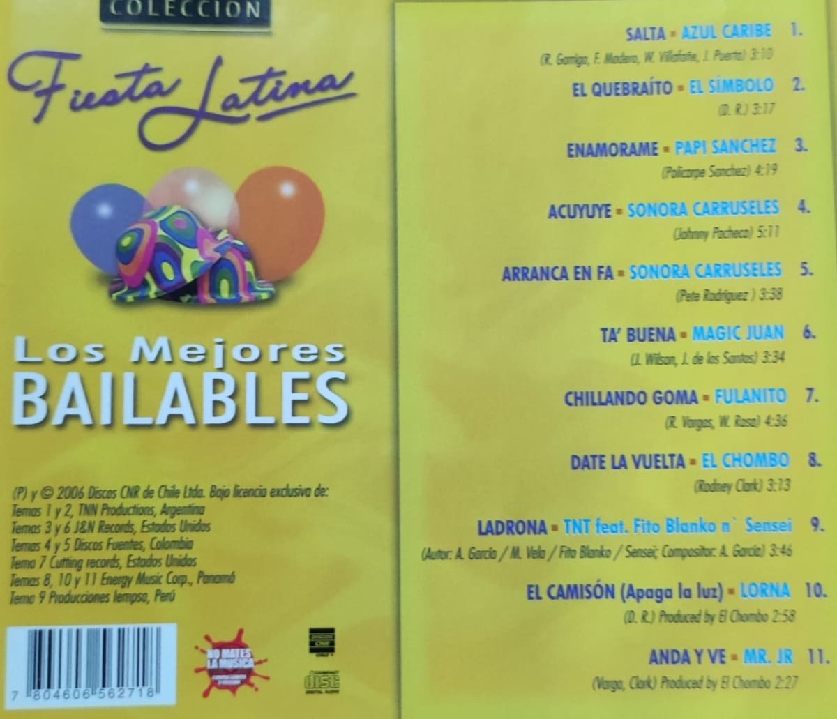 CD VARIOS ARTISTAS/ FIESTA LATINA - LOS MEJORES BAILABLES 1CD1