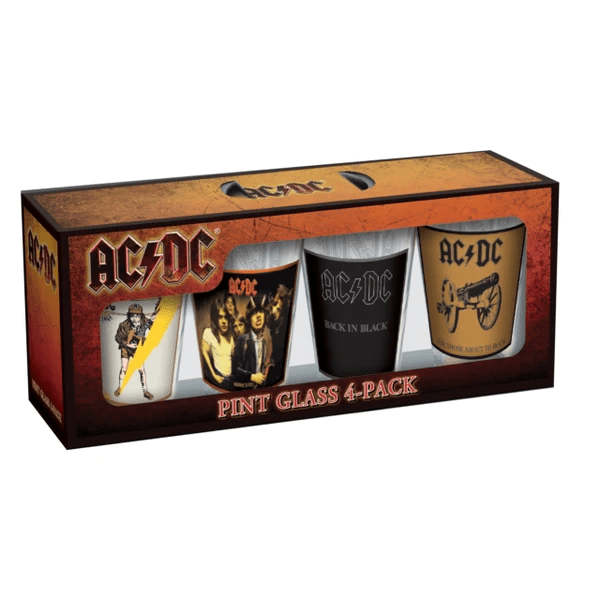VASOS AC/DC - AC/DC CLASSIC COVERS 16 OZ 4 PACK PINT GLASSES1