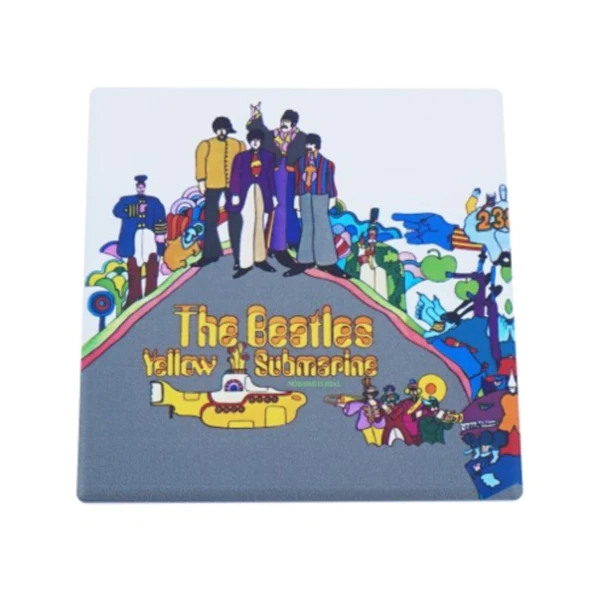 POSAVASOS CERAMICA BEATLES - COASTER SINGLE CERAMIC SQUARE - THE BEATLES (YELLOW SUB)1