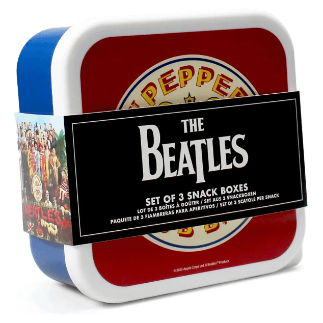 LUNCH BOX BEATLES - SNACK BOXES SET OF 3 - THE BEATLES (SGT