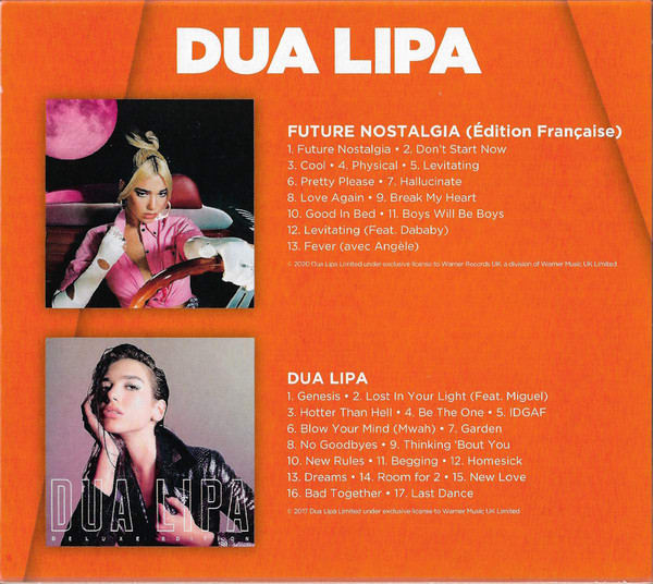 CD DUA LIPA/ FUTURE NOSTALGIA DUA LIPA 2CD Plaza Musica
